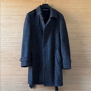 Sophisticated Blue Trench Coat for Men